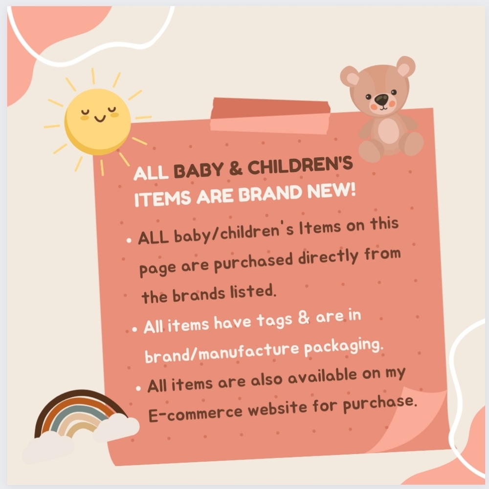 ALL BABY & CHILDREN'S ITEMS ARE BRAND NEW!
